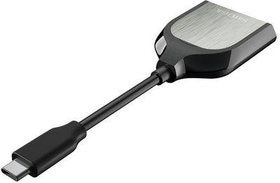Lexues karte SanDisk USB C Reader SDDR 409 G46, plug and play, gri