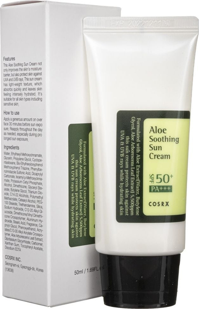 Krem dielli COSRX Aloe Soothing Sun Cream, SPF 50 PA+++, 50 ml