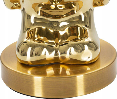 Lampë tavoline Mauro Ferretti Bear, Ø30 x 54 cm, 1 x E27 40W, ari