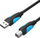 Kabllo printeri Vention USB A në USB B, 3m, USB 2.0, e zezë