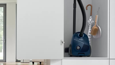 Fshesë me korent Bosch Serie 2 BGBS2BU1T, me qese, turbo furçë, blu