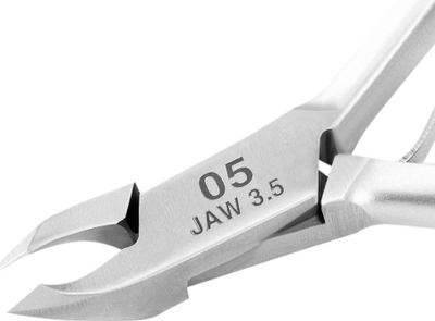 Pincetë manikyri Activeshop OCHO PRO 05, teh 3.5 mm, gri mat