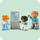 Lodër ndërtime LEGO Duplo The Bus Ride 10988, set autobusi, 2+ vjeç, i verdhë