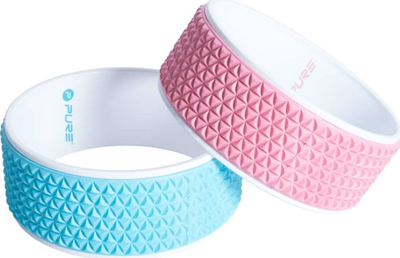 Rrotë për joga Pure2Improve, 34 cm, rozë