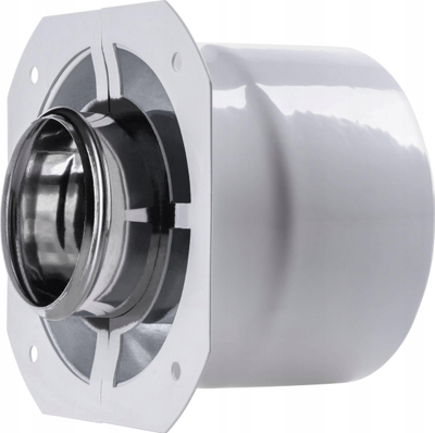 Adapter oxhaku SpiroFlex IM, 60/100 në 80/125, i bardhë