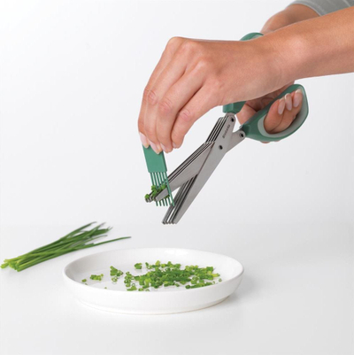 Gërshërë bari Brabantia Tasty+, me 5 tehe, për erëza, jeshile