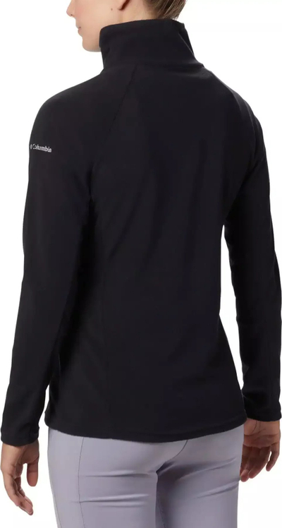 Bluzë fleece Columbia Glacial IV Half Zip W, me gjys zips, për goca, e zezë
