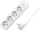 Shirit rryme LogiLink LPS245, 4 priza, 1.5m, i bardhë