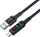 Kabllo karikimi Acefast C7-04 USB A në USB C, 60W, 1.2m, me ekran, e zezë