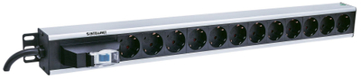Prizë zgjatuese Intellinet Network Solutions 711449, 12x Schuko, 3m, 250V 16A