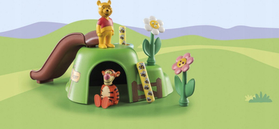 Set lodrash Playmobil 1.2.3 Disney Winnie &amp; Tigger Bee Garden, 10 copë, për kalamaj 1-4 vjeç, shumëngjyrësh