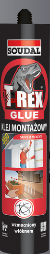 Ngjitës montimi Soudal T-Rex Strong, 380g, super i fortë, i bardhë
