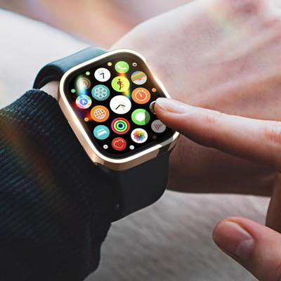 Mbulesë ore Dux Ducis Hamo Apple Watch 7 41mm, me ekran, rozë