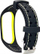 Rrip dore Beline për Xiaomi Mi Band 3 4, silikon sportiv, zi me jeshile