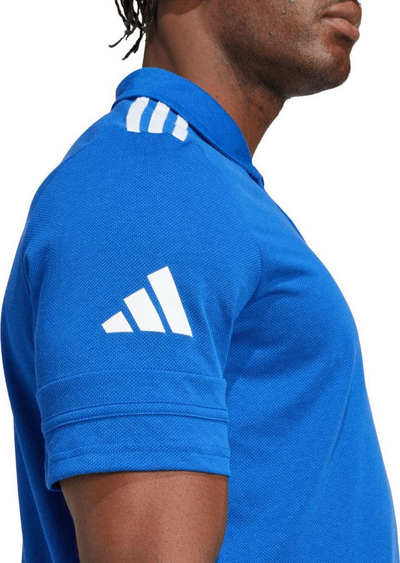Bluzë polo adidas Squadra 25 M JW0890, për meshkuj, poliester i ricikluar, e bardhë