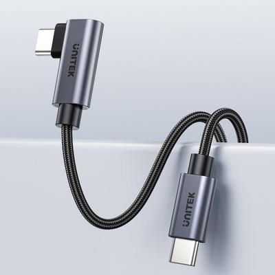Kabllo Unitek USB-C 90° PD100W, 3m