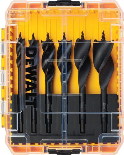 Set shpuese lopatë për dru DEWALT DT90238 Extreme Tri Flute, 6 copa