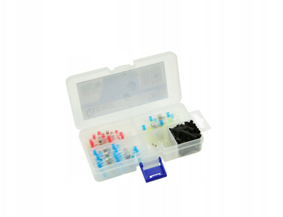 Set lidhësish termo tkurrës Geko G03609, 100 copë, me kallaj, shumëngjyrësh
