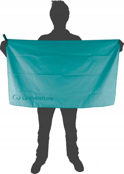 Пешкир за патување Compact Travel Soft Fibre, 110 x 65 cm, микрофибер, сив