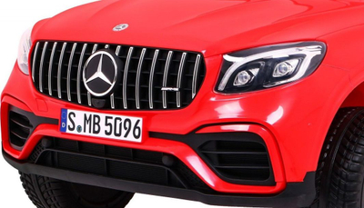 Makinë elektrike për fëmijë Mercedes GLC 63S, 12V, dy vende, e kuqe