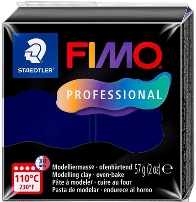 Моделарска глина FIMO Professional, печење во рерна, морнарско сина