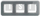 Kornizë potrojë Karlik Icon Triple Rounded, efekt xhami, grafit mat