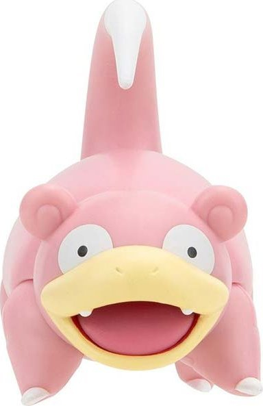 Figurë lodër Pokemon Slowpoke PKW3009, Battle Figure, me nyje që lëvizin, rozë