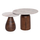 Set 2 tavolina për kafe Maled – – (HM21080), bardhë