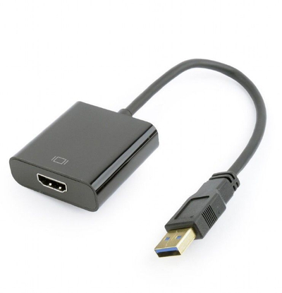 Përshtatës Gembird, USB në HDMI, i zi