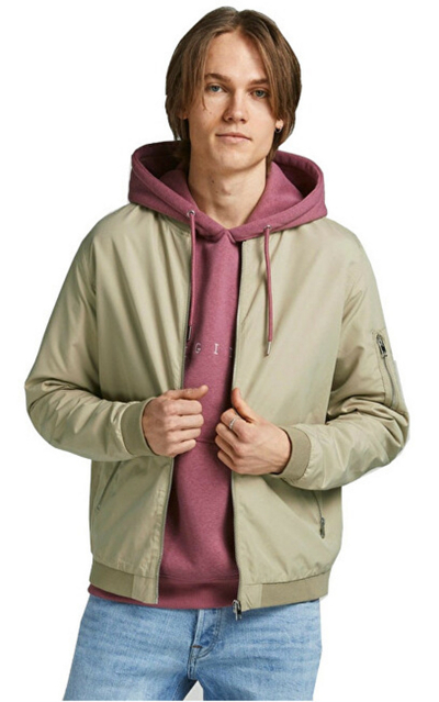 Xhaketë Jack&Jones JJERUSH BOMBER, bezhë