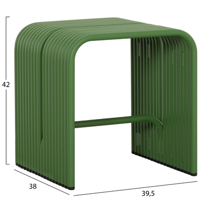 Tabure alumini INTREPID HM6325.07, 40x38x42.5cm, ngjyrë jeshile