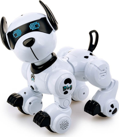 Lodër robotike Dumel Robopies, qen robot i vogël me sensor prekjeje dhe muzikë
