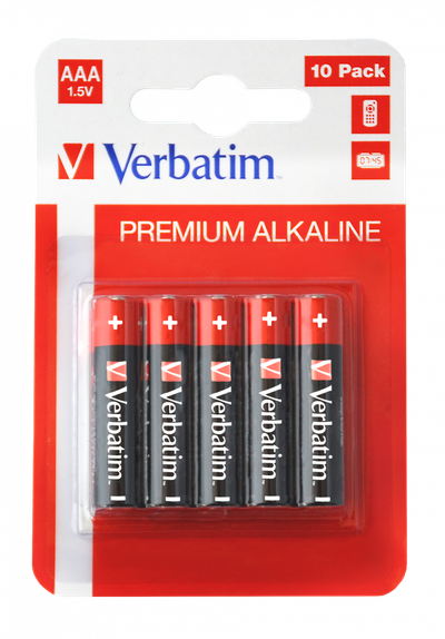 Bateri AAA Verbatim Premium Alkaline LR03, 1.5V