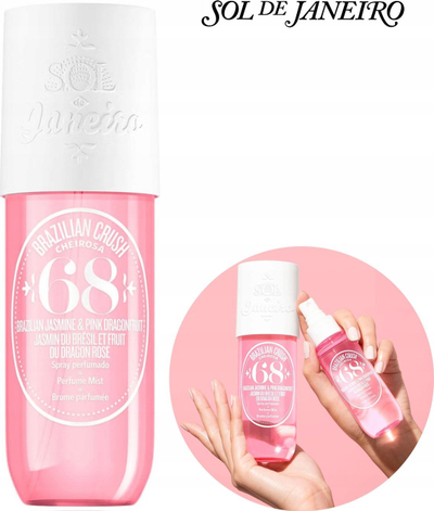 Спреј за тело и коса Sol De Janeiro Brazilian Crush Cheirosa 68, 90 ml, за жени, розов