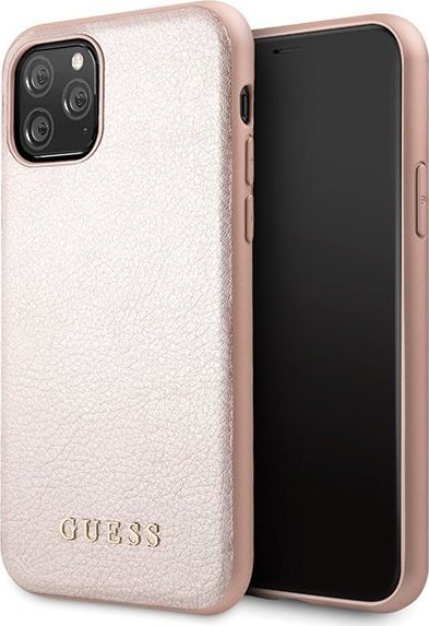 Kllëf telefoni Guess Iridescent për iPhone 11, GUHCN58IGLRG, rozë