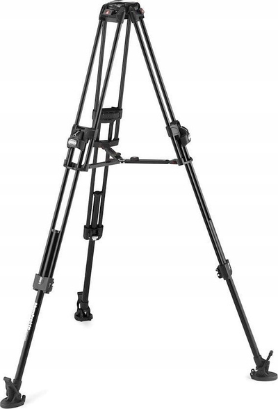 Tripod video Manfrotto 509 Pro me 645 Fast Twin Alu, kokë fluide, alumin, i zi