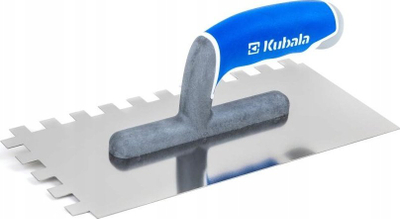 Llopatë me dhëmbë Kubala 0275 XL, 130x270mm, dhëmbë 12x12, çelik inoks