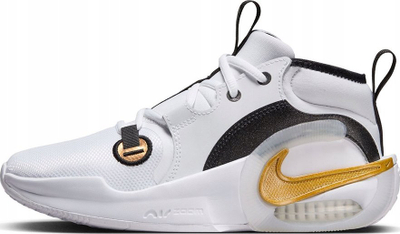 Atlete basketbolli Nike Air Zoom Crossover 2 GS, për kalamaj, US 4.5Y, të bardha me ari