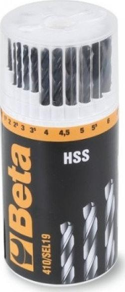 Set stërvilash Beta Tools 410/SEL, 19 copa, HSS, portokalli