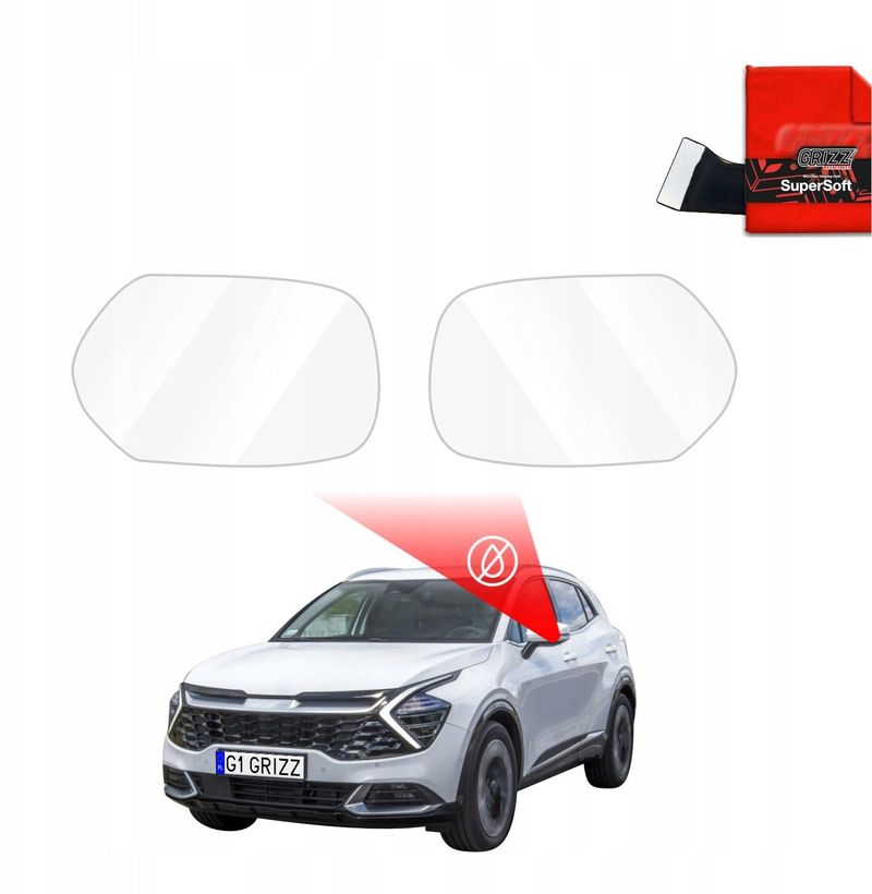 Folie pasqyrash GrizzProtector ZeroDrop, për Kia Sportage 5 2021-2025, hidrofobike, transparente