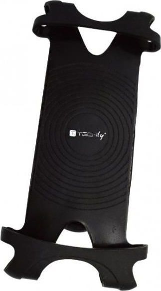 Mbajtëse telefoni për biçikletë Techly, 4"-6", silikoni, e zezë