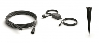 Llambë Philips HueCalla, LED, RGB, 8W, IP44, e zezë