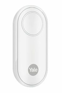Buton i zgjuar Yale Button, telekomandë paniku, zile dere, i bardhë