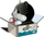 Set ndërtimi 3D Eugy Cat Tuxedo, model mace, karton ekologjik, shumëngjyrësh