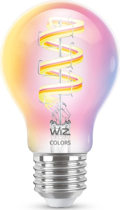 Llampë smart WiZ Filament A60, 40W, E27, RGB, e tejdukshme
