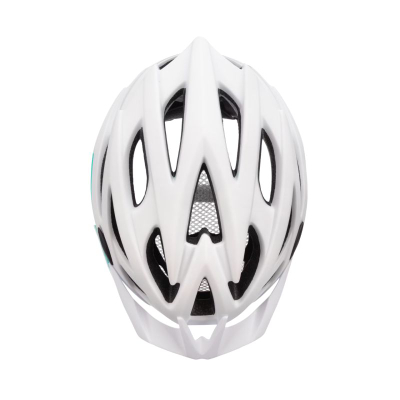 Helmet biçiklete Meteor Ovlo, i ajrosur, i rregullueshëm 55-58 cm, i bardhë me jeshile