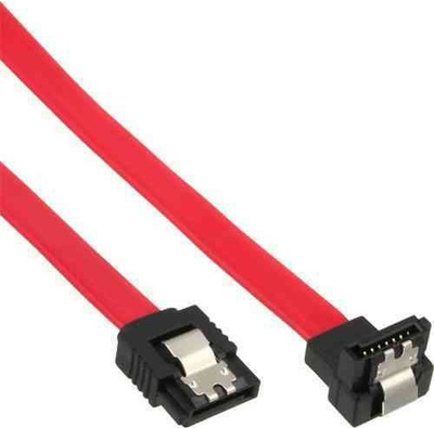 Kabllo SATA InLine 27701V, 0.15m, e kuqe