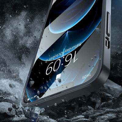 Mbulesë telefoni Joyroom 360 Full Case JR-BP928 për iPhone 13 Pro Max, me xham të kalit, gri