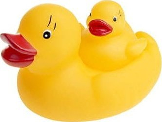 Играчка за бања АМ ТОЈС Туло Bath Squeaker Duck, 2 парчиња, жолта