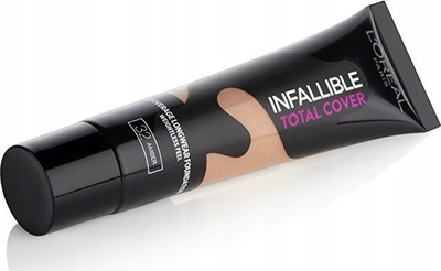 Fondatinë L'Oréal Infallible Total Cover 32 Amber, mbulim i plotë, 35g